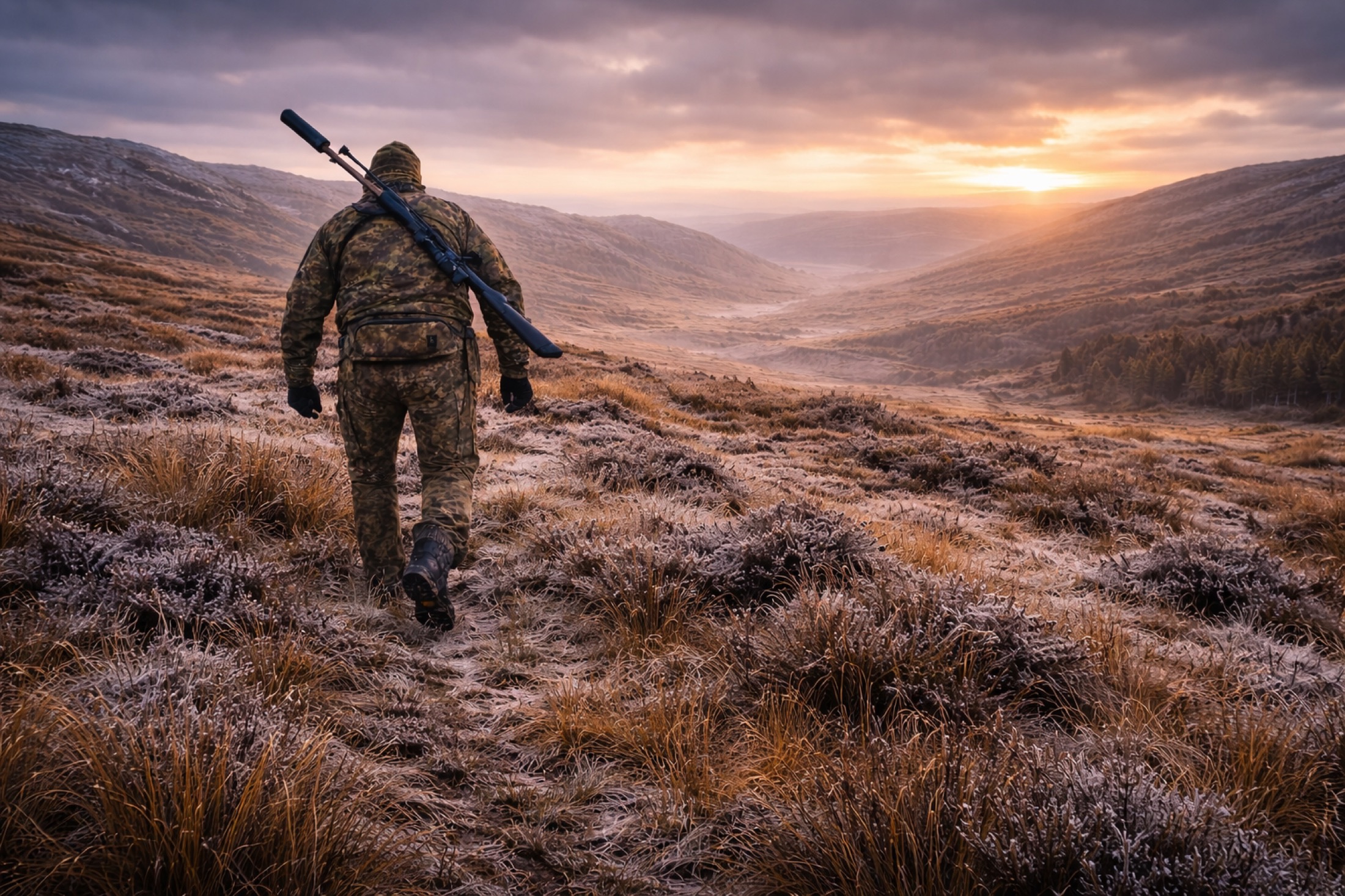 Sika deer stalking across County Wicklow ground