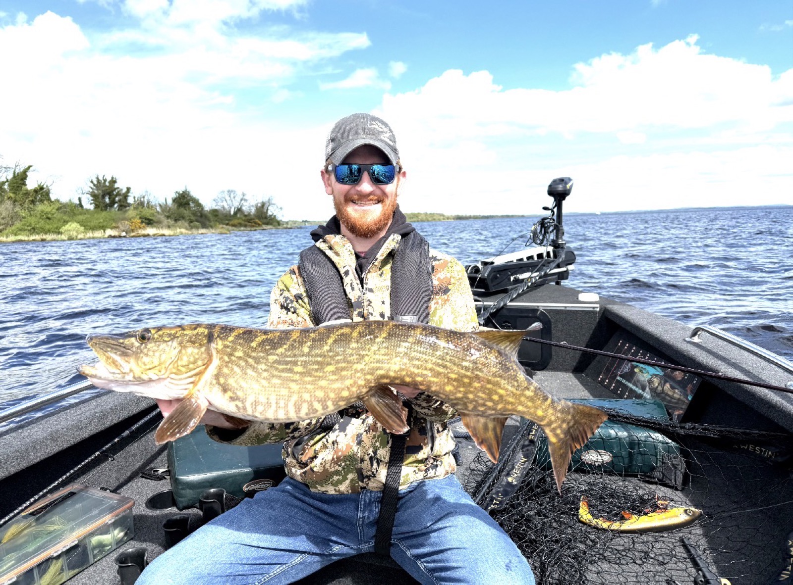 Pike fishing on a hunting and fishing adventure